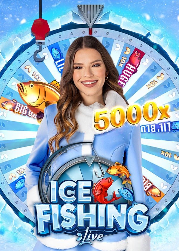 Póster oficial del juego Ice Fishing de Evolution